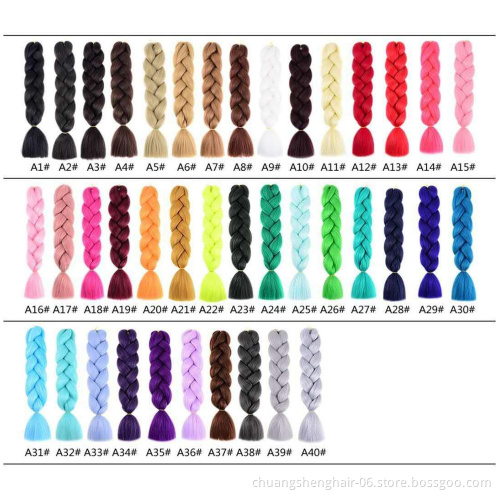 Jumbo Hair Braid Crochet Pre Stretched Heat Resistant hair supplier ombre extensions synthetic box for braids braid hair jumbo